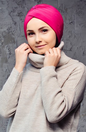 Hijab Ready Turban Bone 1007-14 Fuchsia 1007-14