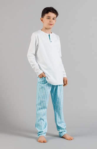 Erkek Çocuk Pijama Takımı 17ECP0005 Mavi