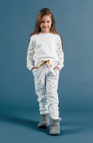 Pyjamas für Mädchen 17KCP0013 Weiss 17KCP0013