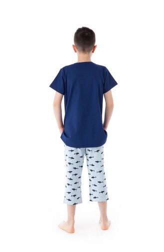 Jungen Pyjamas Set B1806 Blau 1806