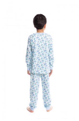 Jungen Pyjamas Set B1809 Blau 1809