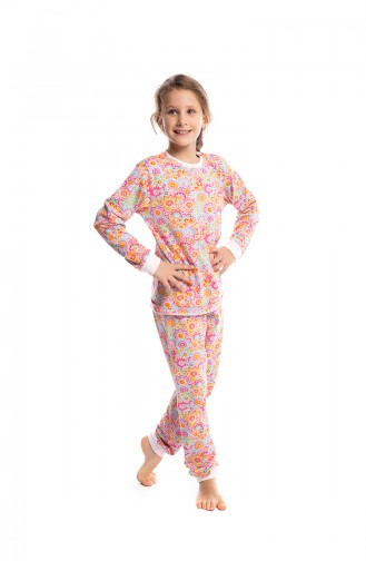 Flower Girl´s Pajamas Set G1811 Orange 1811