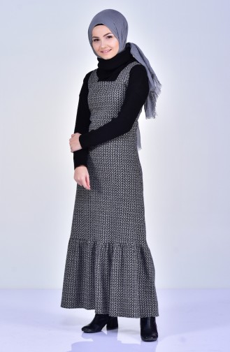 Gray Hijab Dress 7100-03