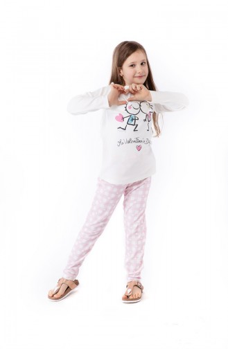 Ensemble Pyjama Pour Enfant Fille G1803 Rose 1803