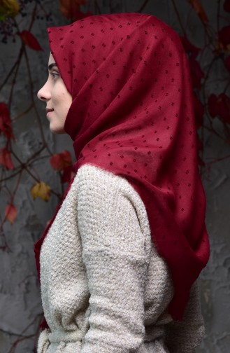 Claret red Hoofddoek 19044-03