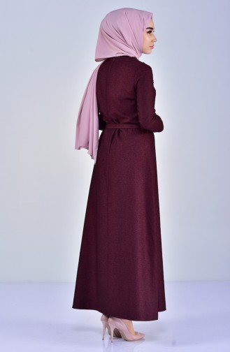 Plum Hijab Dress 5005-03