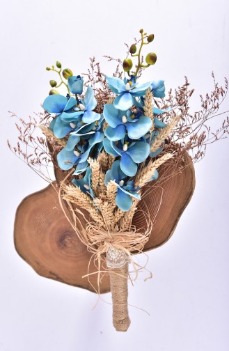 Blue Bridal Bouquet 1