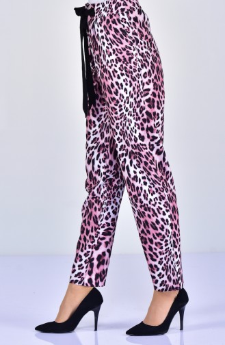 Leopard Printed Pants 99183016-03 Black Rose Dry 99183016-03