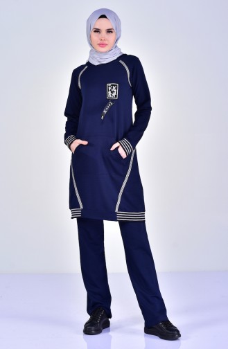 Sefamerv Pockets Tracksuit Team 1401-02 Navy Blue 1401-02