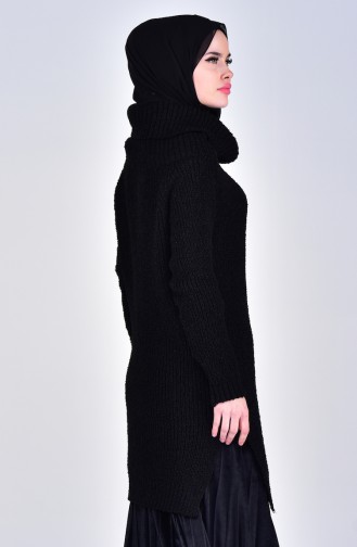 Knitwear Polo-neck Sweater 9016-02 Black 9016-02