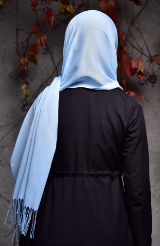 Plain Thin Pashmina Shawl 901405-02 Bebe Blue 901405-02