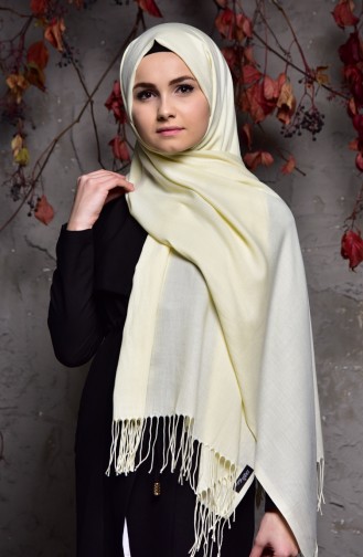 Châle Pashmina épais 901406-12 Creme 901406-12