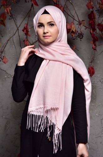 Châle Pashmina épais 901406-14 Poudre 901406-14