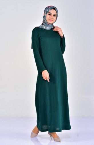 Robe Tricot 7218-02 Vert emeraude 7218-02