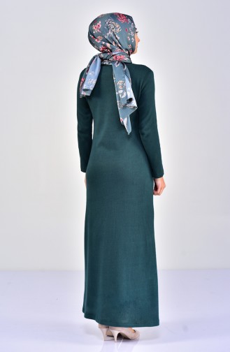 فستان أخضر حشيشي 7218-05