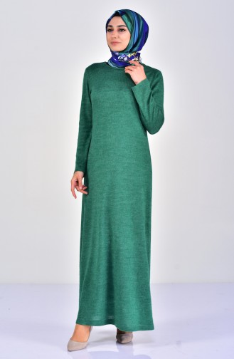 توبانور فستان بتصميم تريكو 7218-06 لون اخضر فاتح 7218-06