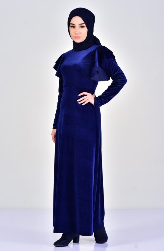 Velvet Dress 4030-01 Navy 4030-01