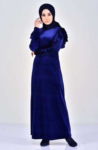 Velvet Dress 4030-01 Navy 4030-01