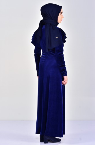 Velvet Dress 4030-01 Navy 4030-01