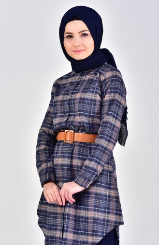 Ekose Tunik 2467-01 Vizon 2467-01