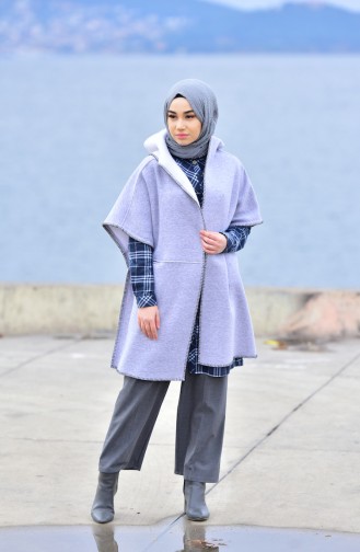 Hooded Poncho 3200-03 Gray 3200-03