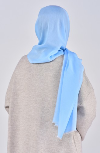 Plain Cotton Shawl 19045-09 Baby Blue 19045-09