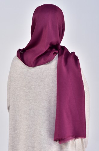 Plain Cotton Shawl 19045-10 Plum 19045-10