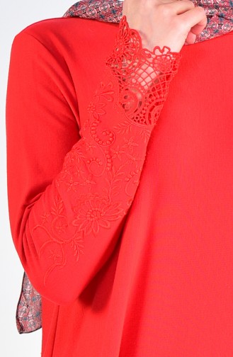 Laced Tunic Trousers Double Suit 7205-02 Red 7205-02
