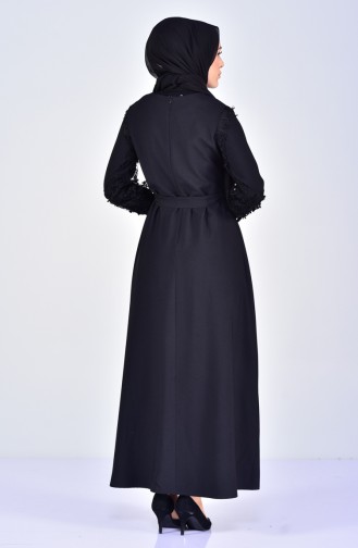 Laced Belted Dress 5012-01 Black 5012-01