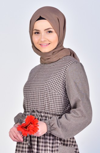 Brown Hijab Dress 2028-01
