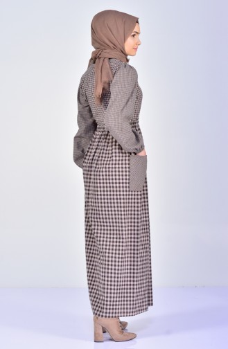Brown Hijab Dress 2028-01