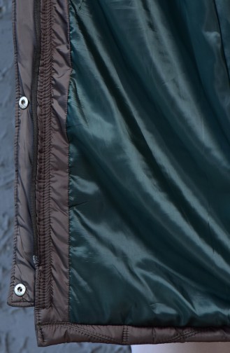 Large Size Padded Coats 3017-01 Dark Khaki 3017-01