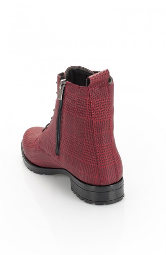 Claret Red Boots-booties 11168