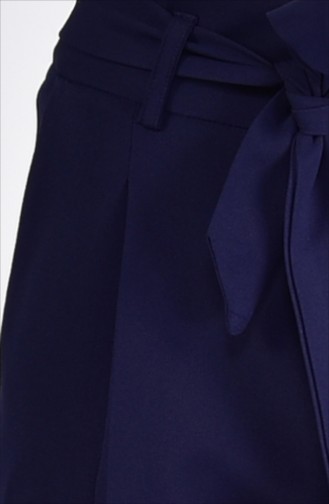 Pantalon avec Poches 1310-01 Bleu Marine 1310-01