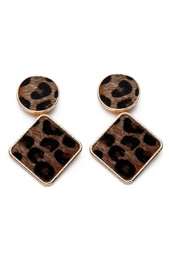 Leopard Geometric Shaped Earrings Kp7519 7519