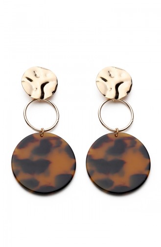 Womens Earrings Kp7520 Brown Yellow 7520