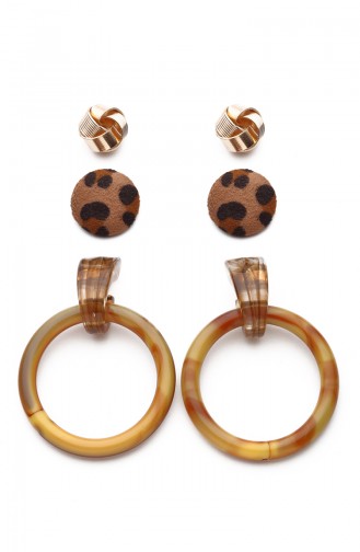 Boucles D oreilles Multiples Détail Bambu KP7530 7530