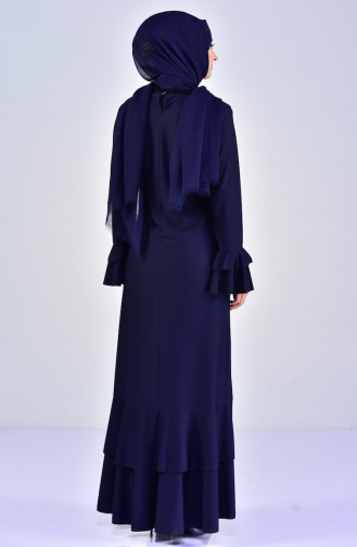 Robe Hijab Bleu Marine 0362-02