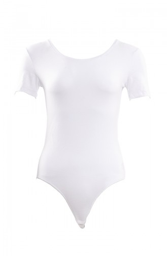 Body a Boutons-Pressions MAN5578-01 Blanc 5578-01