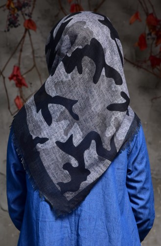 Camouflage Patterned Scarf 2120-11 Fume 2120-11