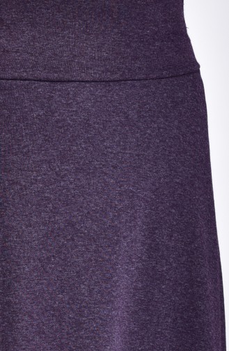Waist Elastic Skirt 2117-05 Purple 2117-05