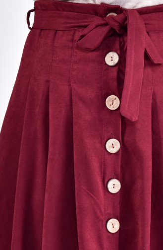 Claret Red Skirt 1001-03