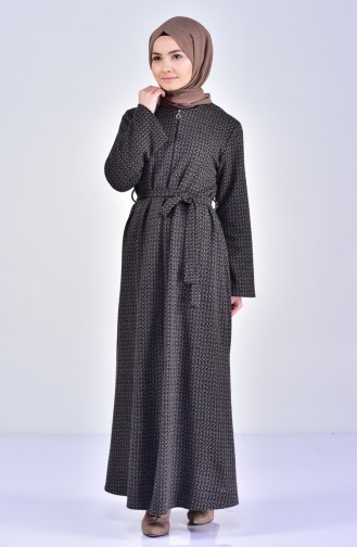Dark Mink Abaya 7088-11