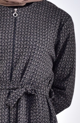 Dark Mink Abaya 7088-11