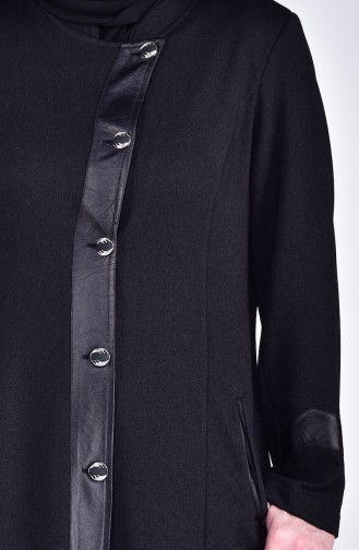 Schwarz Trenchcoat 1082-01