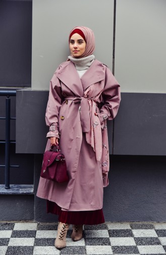 Dusty Rose Trench Coats Models 90002-05