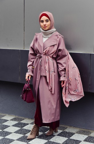 Dusty Rose Trench Coats Models 90002-05