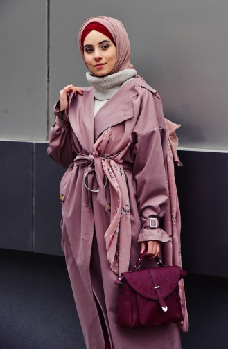 Dusty Rose Trench Coats Models 90002-05