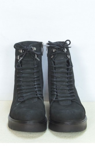 Marjin 4160 High Heel Boots Black Nubuck 18K020022MM4160_004