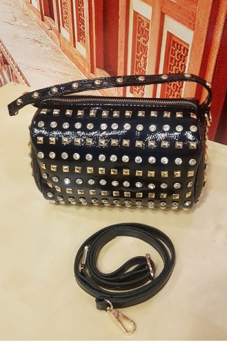 Marjin Eyko Daily Patent Leather Bag Black 18K00024DS04706_003